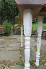 Load image into Gallery viewer, three legged black walnut, cantilevered console (sold)