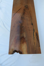 Load image into Gallery viewer, live edge table / walnut / board / cofee table / danish modern / tapered legs / handcrafted / mid century modern