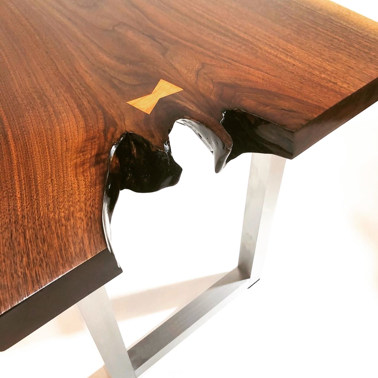 brooklyn black walnut table (sold) – Joined Up Wrighting